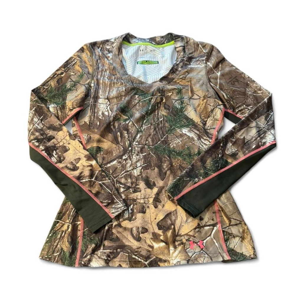 Under Armour scent control cold gear Camo Long Sleeve Top